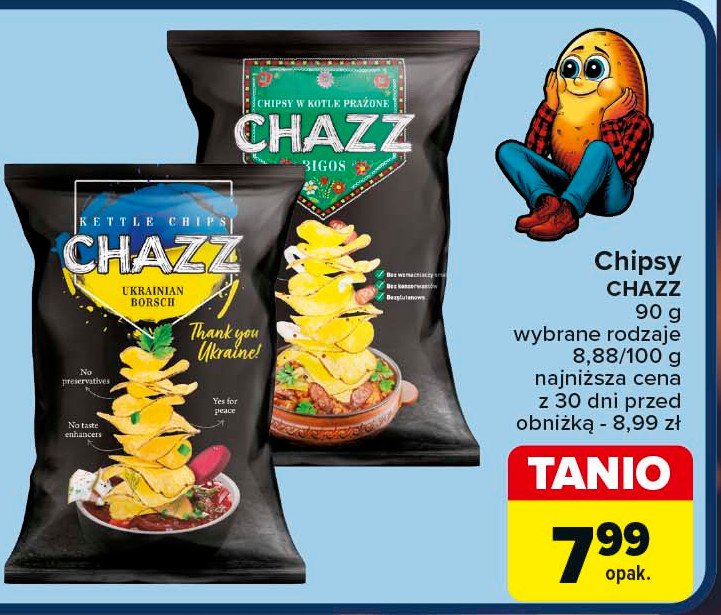 Chipsy ukrainian borsch Chazz promocja