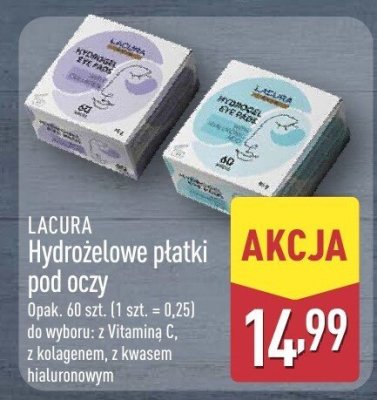 Hydrożelowe płatki pod oczy Lacura promocja w Aldi