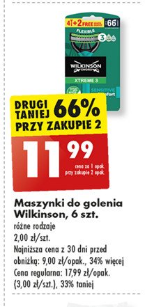 Maszynka do golenia Wilkinson xtreme 3 sensitive promocja