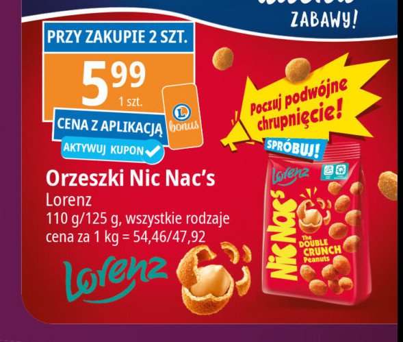 Orzeszki Lorenz nic nac's promocja w Leclerc