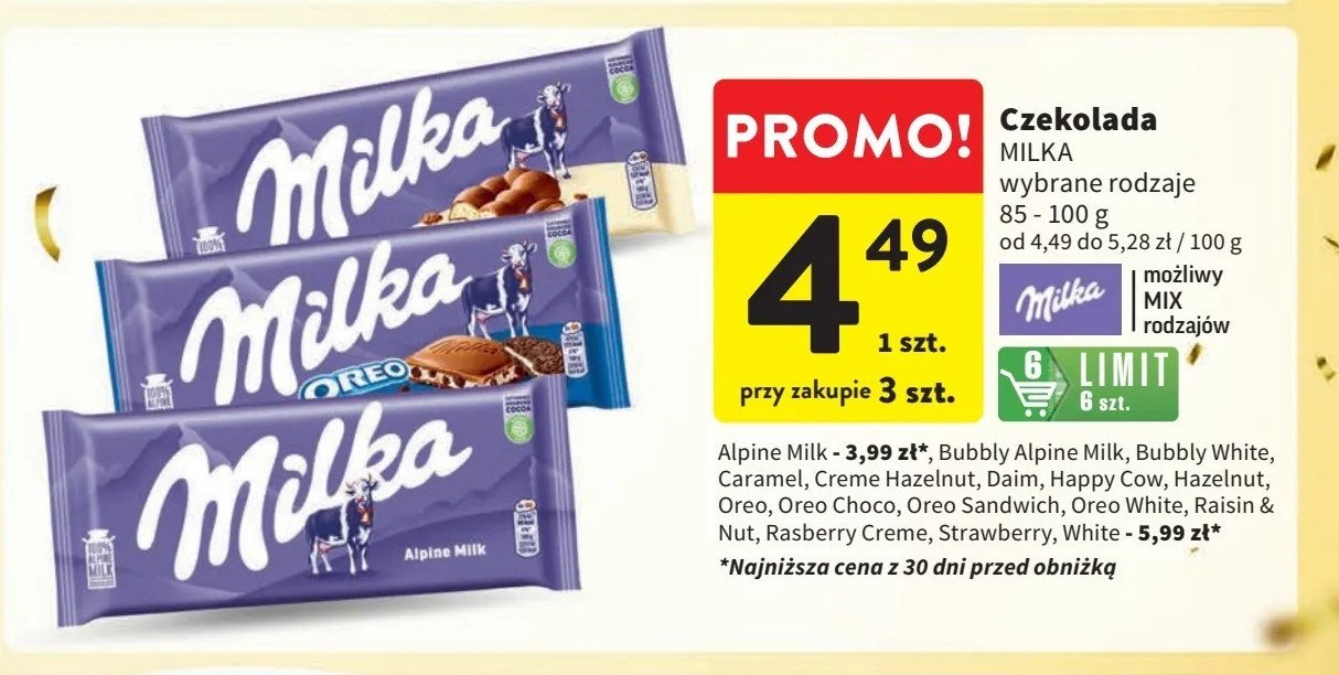 Czekolada Milka daim promocja