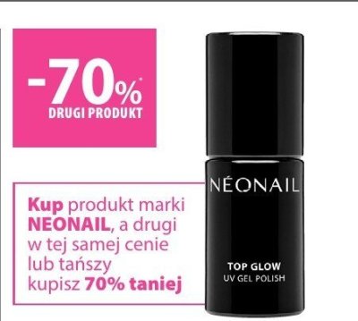Lakier hybrydowy NEONAIL TOP GLOW UV GEL POLISH promocja w Hebe