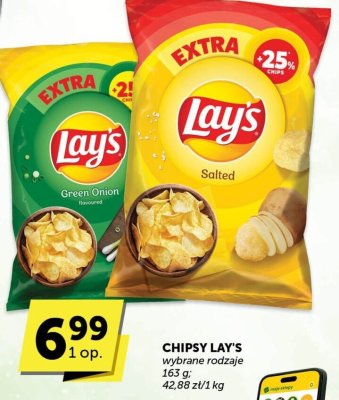 Chipsy Lay's wybrane rodzaje 215 g 42,88 zł/1 kg promocja w ABC