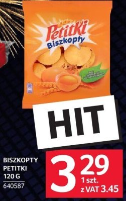 Biszkopt Petitki 120 g promocja w Selgros