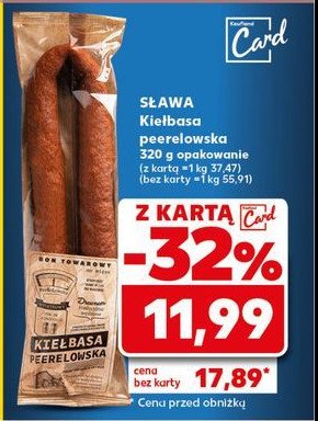 Kiełbasa peerelowska Sława promocja w Kaufland
