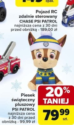 Pojazd RC zdalnie sterowany CHASE PSI PATROL promocja w Carrefour