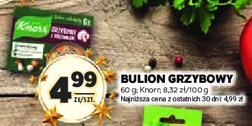 Bulion szlachetny grzybowy w kostkach Knorr promocja w Stokrotka