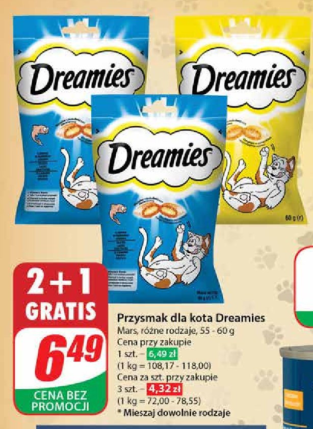 Przysmak dla kota rybne Dreamies promocja