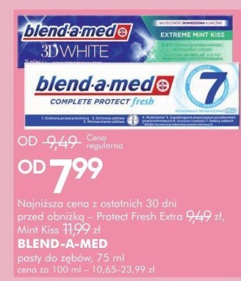 Pasta do zębów BLEND-A-MED promocja w Super-Pharm