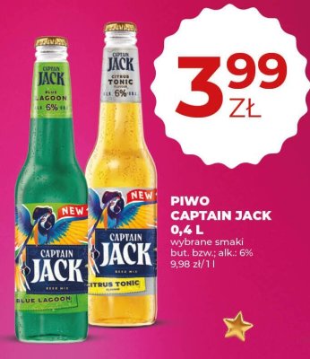 Piwo Captain Jack 0,4 l wybrane smaki promocja w Duży Ben