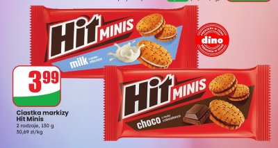 Ciastka markizy Minis o smaku mlecznym promocja w Dino