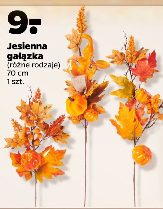 Jesienna gałązka 70 cm promocja