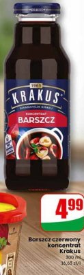 Barszcz czerwony koncentrat Krakus promocja w Dino