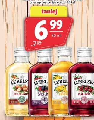 Lubelska asortyment miniaturki (Orzech Laskowy, Cynia i Jeże, Pigwa, Wiśniówka) promocja w Prim Market