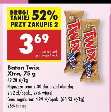 Baton Twix 'xtra promocja w Biedronka