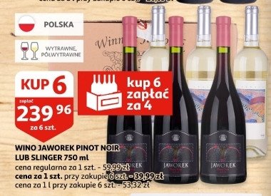 Wino Jaworek slinger promocja