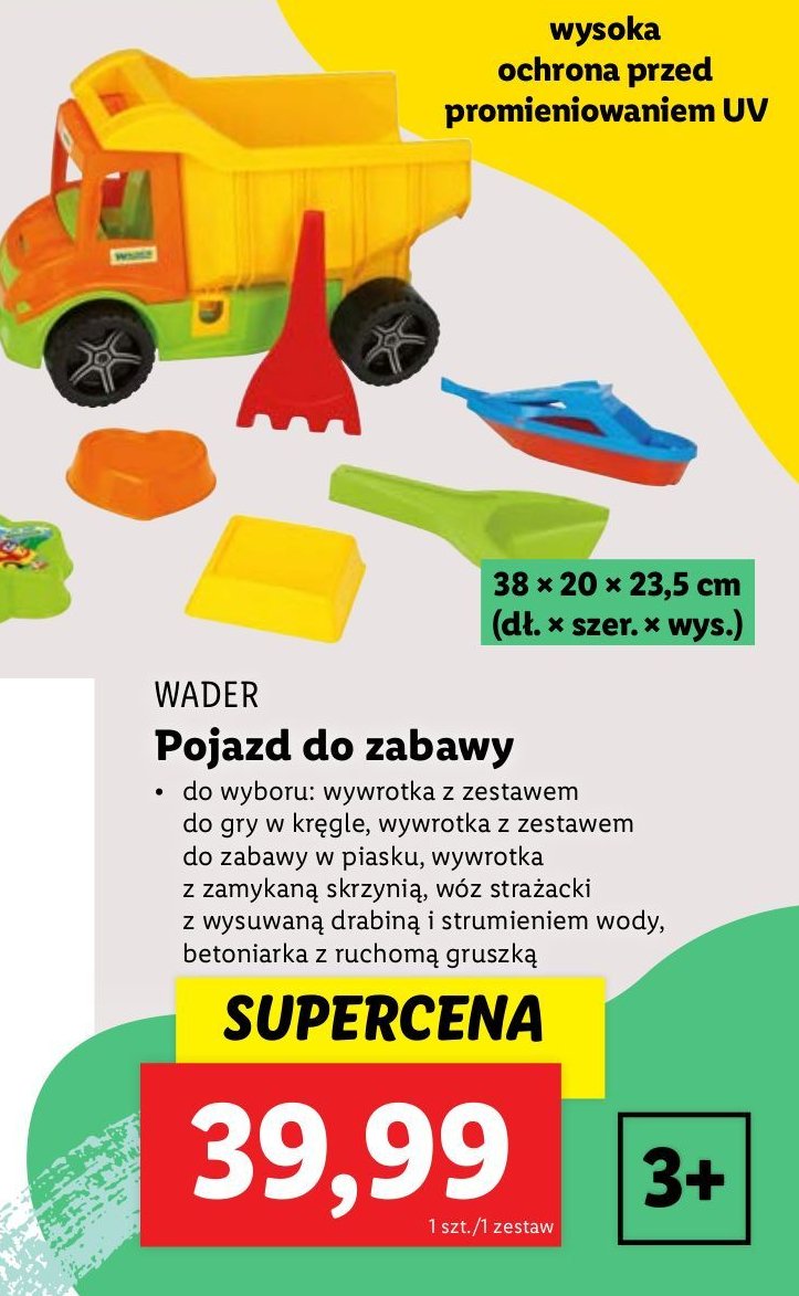 Multi truck wywrotka z kręglami Wader promocja