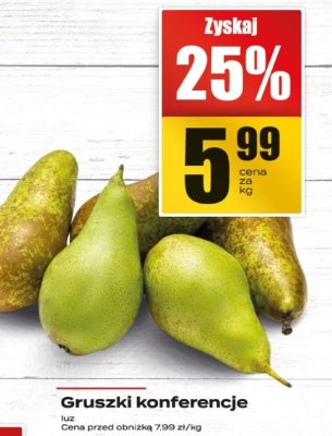 Gruszki promocja w Supeco