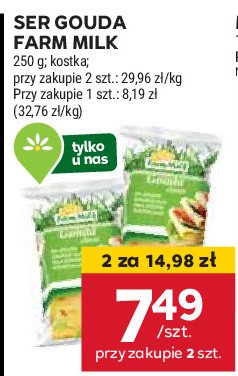 Ser gouda Farm milk promocja