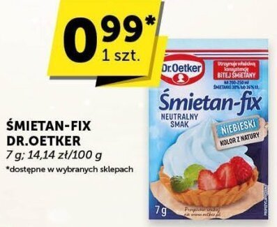 Śmietana-fix Dr.Oetker promocja w Groszek
