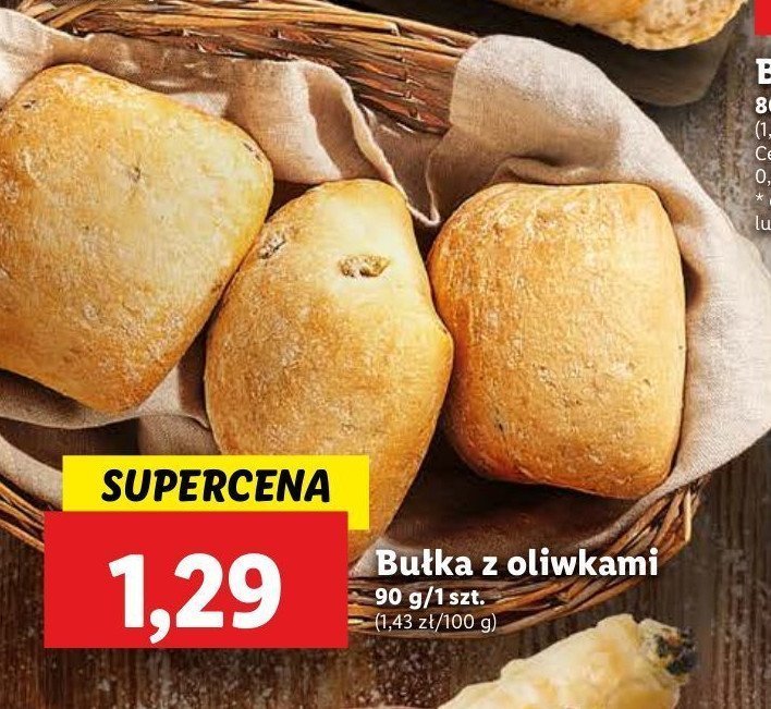 Bułka z oliwkami promocja w Lidl