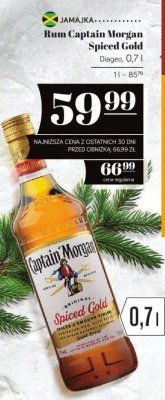 Rum Captain Morgan Spiced Gold 0,7l promocja w POLOmarket