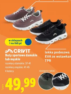 Buty sportowe damskie / męskie  promocja w Lidl