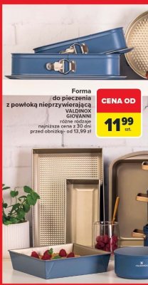 Forma do pieczenia z powłoką nieprzywierającą Giovanni, różne rodzaje Valdinox promocja w Carrefour