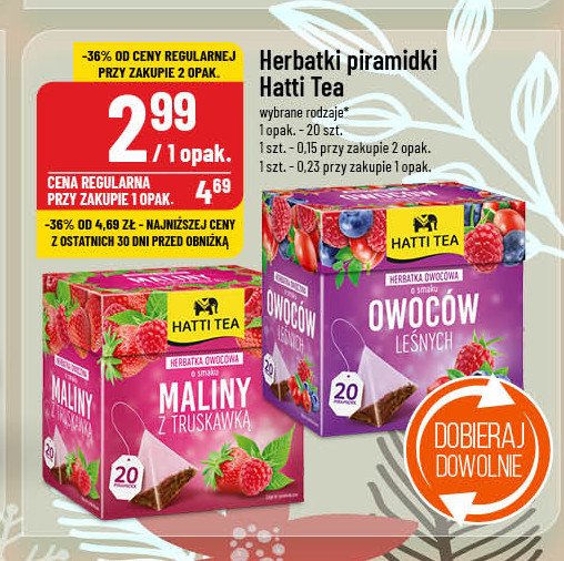 Herbata owoce leśne Hatti tea promocja w POLOmarket