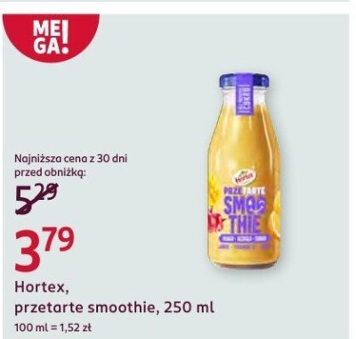 Smoothie przetarte promocja w Rossmann
