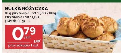 Bułka różyczka promocja w Stokrotka