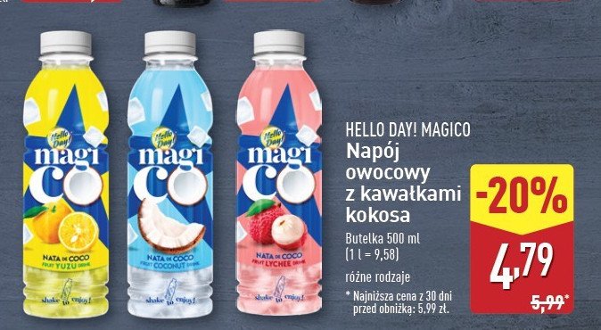 Sok liczi Hello day! promocja w Aldi