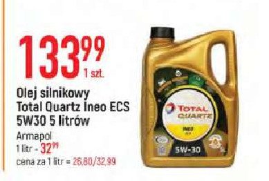 Olej ineo mc3 5w30 Total quartz promocja