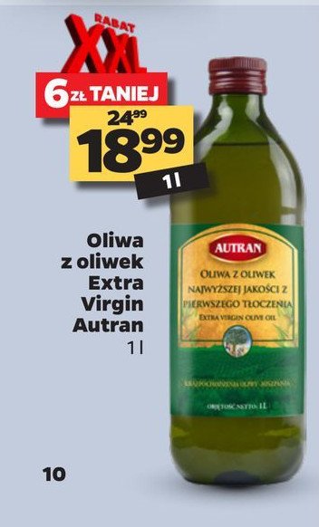 Oliwa z oliwek extra virgin Autran promocja