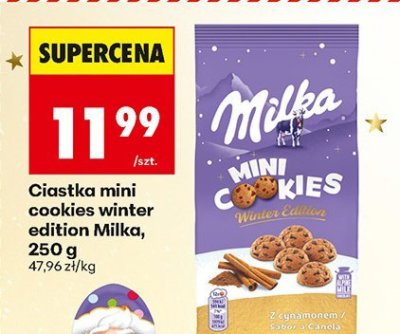 Ciastka mini cookies winter edition  promocja w Biedronka