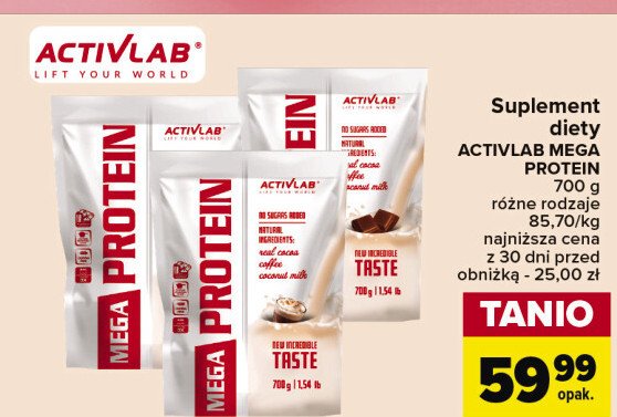 Odżywka białkowa mega protein czekolada Activlab promocja