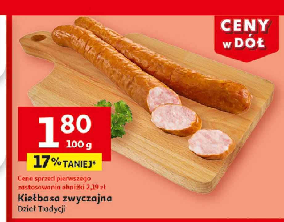 Kiełbasa zwyczajna promocja w Auchan