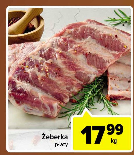 Żeberka płaty promocja