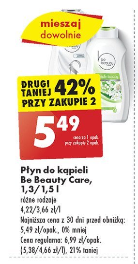 P艂yn do k膮pieli 3 bia艂e kwiaty Be beauty care promocja