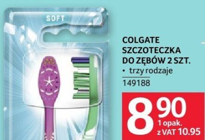 Szczoteczka COLGATE SZCZOTECZKA DO ZĘBÓW 2 SZT. promocja w Selgros