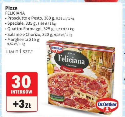 Pizza FELICIANA Salame e Chorizo promocja w Intermarche