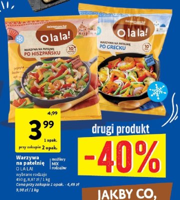 Warzywa na patelnię promocja w Intermarche