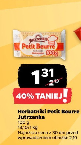 Herbatniki petite beurre Jutrzenka be-be promocja