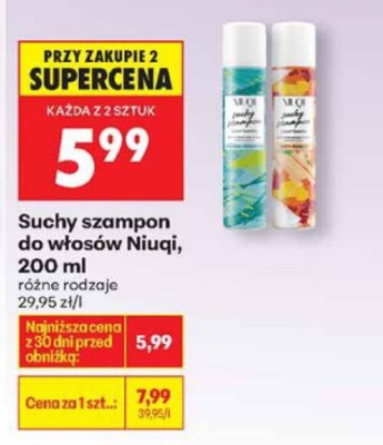 Suchy szampon do włosów, 200 ml różne rodzaje promocja w Biedronka
