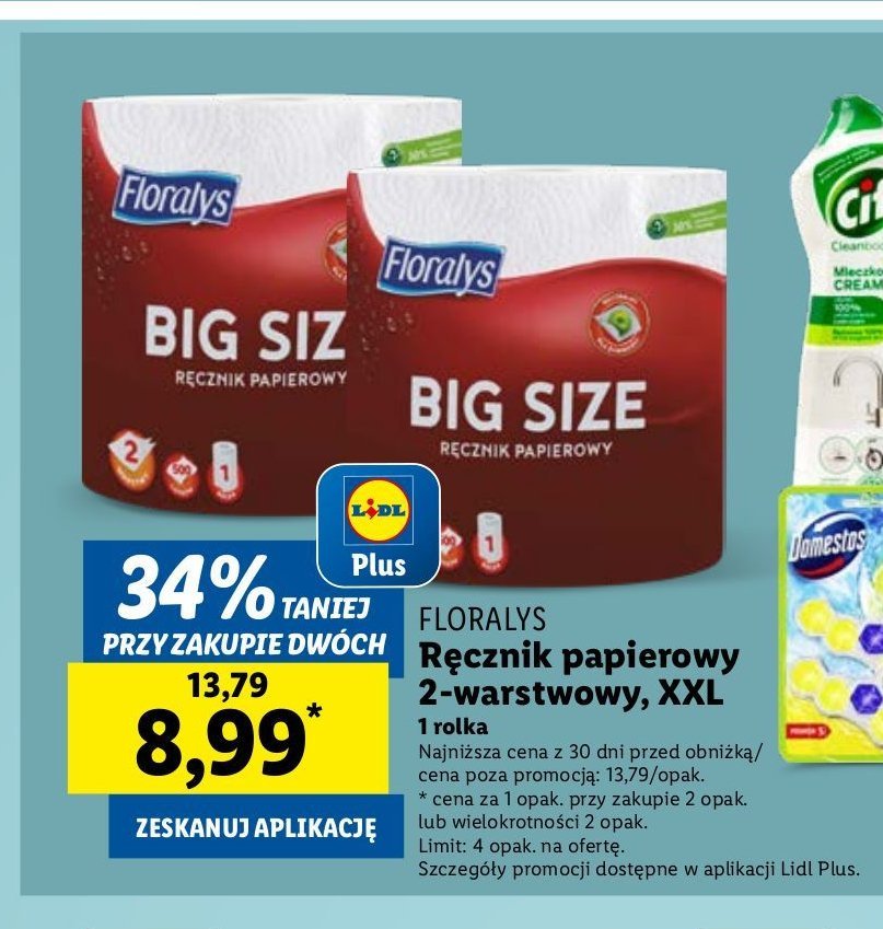 R臋cznik kuchenny gigarolka Floralys promocja