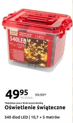 Oświetlenie świąteczne 540 diod LED promocja w Action