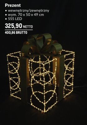 Dekoracja świąteczna Prezent wewnętrzny/zewnętrzny promocja w Makro