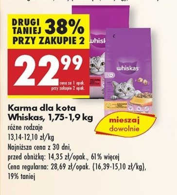 Karma dla kota z kurczakiem Whiskas sterile promocja