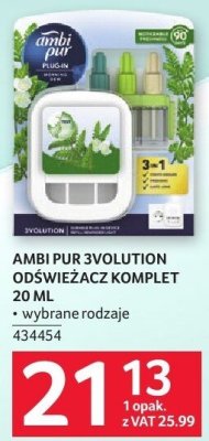 Odświeżacz komplet Ambi Pur 3volution 20 ml wybrane rodzaje promocja w Selgros