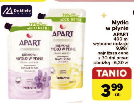 Mydło w płynie fiołek + priobiotyk Apart natural promocja